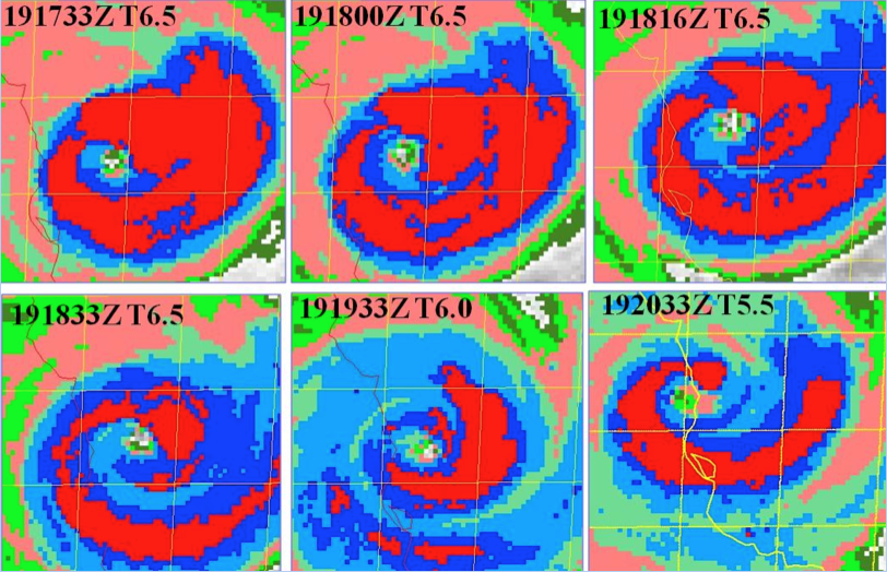 Cyclone Larry - Infrared Images